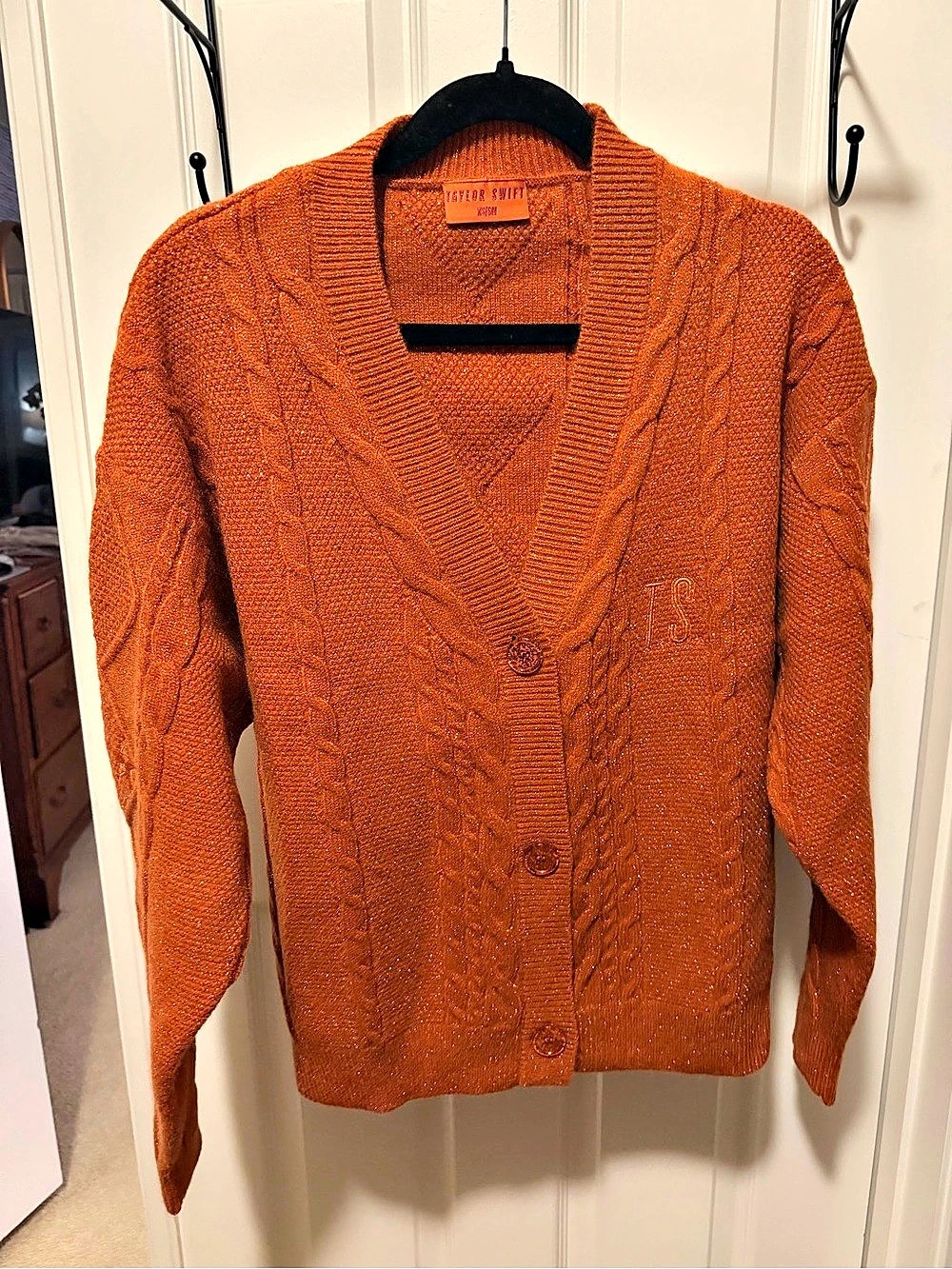 Taylor Swift The Life of a Showgirl Cardigan Orange Small
